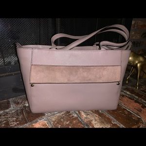 orYANY Mauve and Tan Satchel